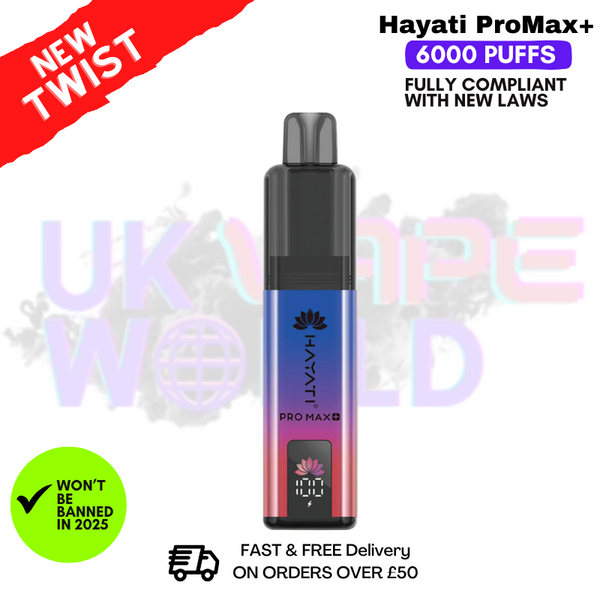 Hayati Pro Max 6K Prefilled Pod Kit - Any 3 For £21