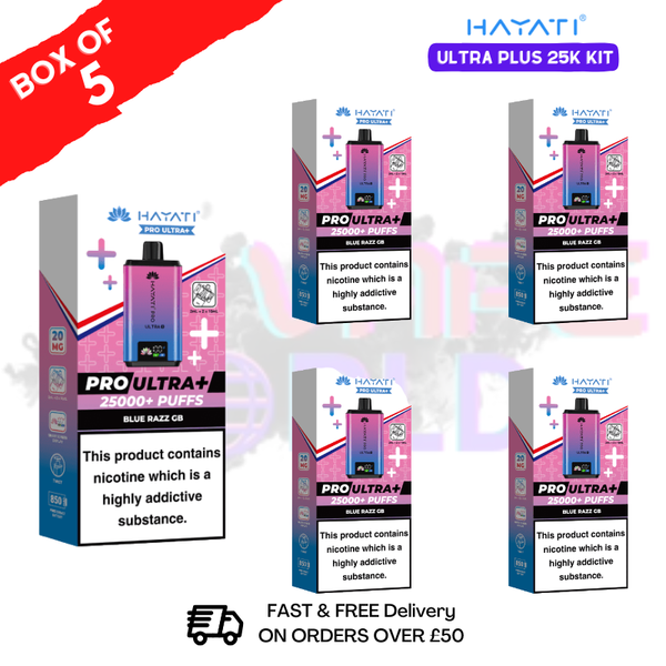 Box Of 5 - Hayati 25K Puff Pro Ultra Prefilled Kit - ONLY £42.99