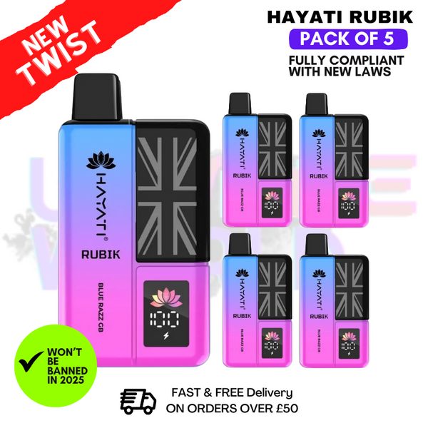 Hayati Rubik 7000 Puff Blue Razz GB