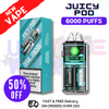 Shop Juicy Pod 6000 Pro Blue Razz Lemon Kit - UK Vape World