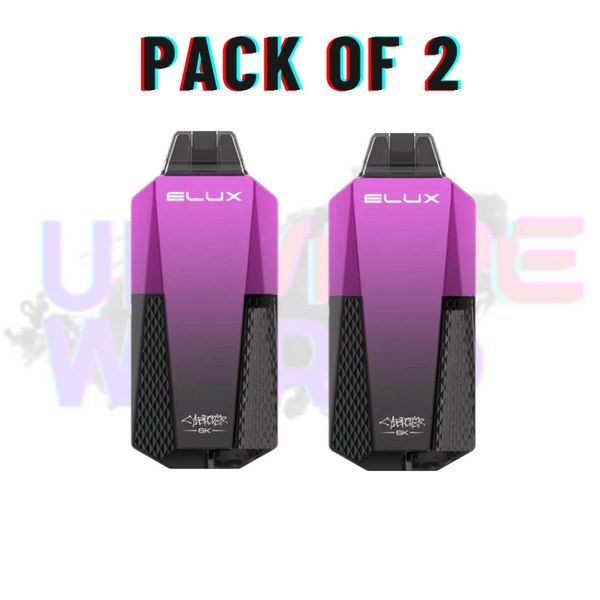 Box Of 2 Blueberry Raspberry Elux CyberOver 6000 