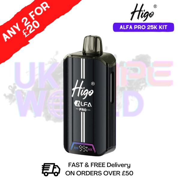 Blueberry Raspberry Higo Alfa Pro 25K Prefilled Pod Kit - Any 2 For £20 - ukvapeworld