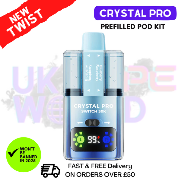 Blueberry Raspberry Crystal Pro 30K Switch Prefilled Pod Kit