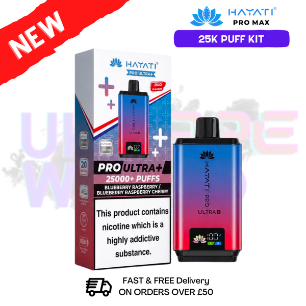 Blueberry Raspberry Hayati 25K Pro Ultra Plus Kit - UK Vapeworld
