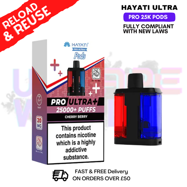 Hayati 25K Replacement Pods Pro Ultra Plus