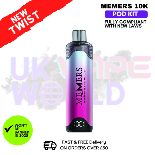Blueberry Sour Raspberry Memers 10K Puff Pod Kit-ukvapeworld