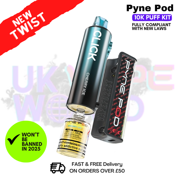 Shop Cherry Ice Pyne Pod 10K Puff Vape Kit - UK Vape World