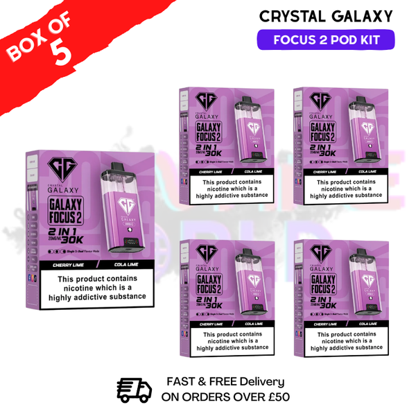 Cherry Lime Crystal Galaxy 30K Kits Box Of 5