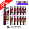 Cherry ice Firerose 600 Puff Vape Kits Box of 10 - ukvapeworld