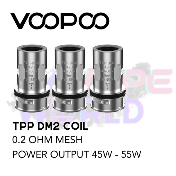 VooPoo TPP Replacment DM2 Coil 0.2ohm Resistance