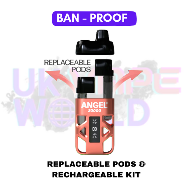Coral Edition Angel Bar 20K Puff Twist Prefilled Pod Kit