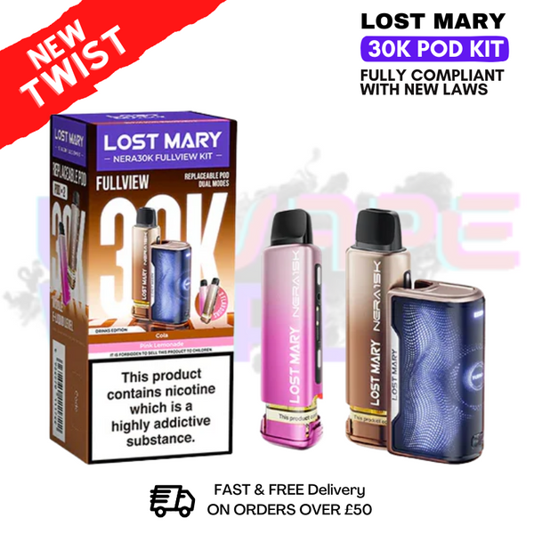 Lost Mary NERA 30K Puff Prefilled Pod Kit - £9.50