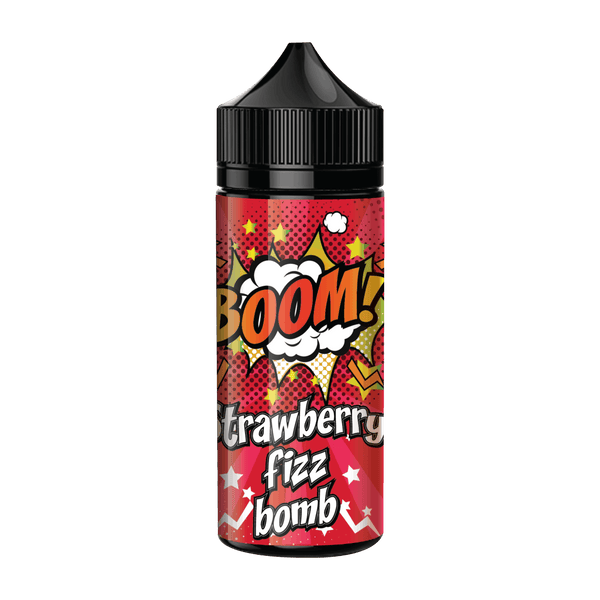 Strawberry Fizz Bomb 100ml E-Liquid – Boom