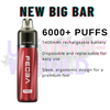 Features of Fizzy Cherry Feoba Pro 6000 6K Puff Pod Kit
