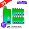 Fresh Mint pixl 8000 Kits Box Of 10 - ukvapeworld