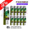 Fresh mint Firerose 600 Puff Vape Kits Box of 10 - ukvapeworld