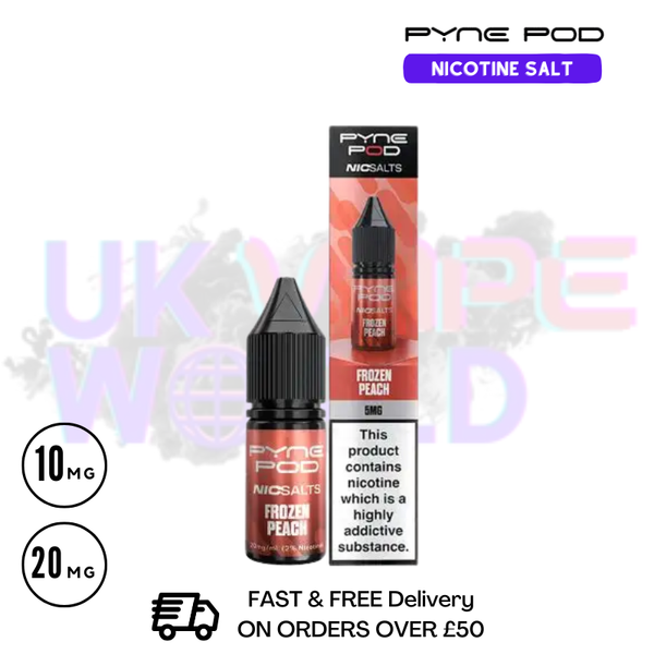Pyne Pod Frozen Peach Nic Salt - Only £1.99 (PC) - ukvapeworld
