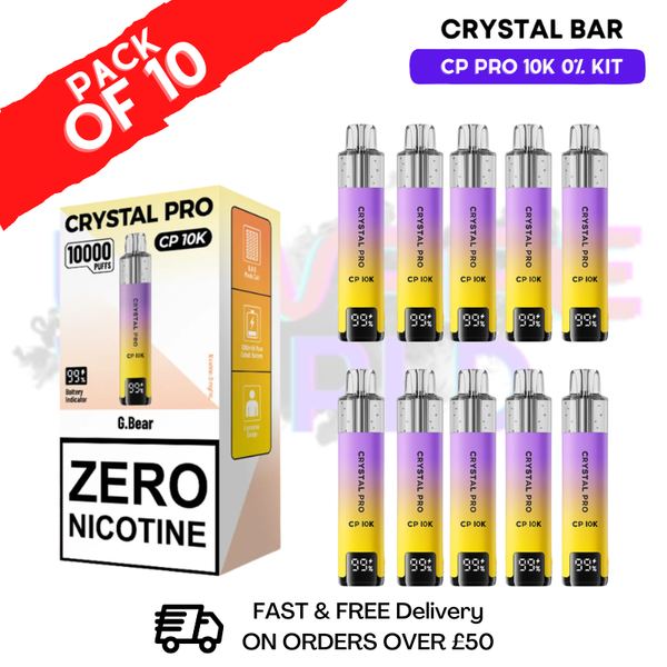 G Bear CP Pro 10K ZERO Nic Kits Box Of 10