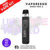 Glittering Black Vaporesso Xros Pro 2 Kit + Free Nic Salt - ukvapeworld