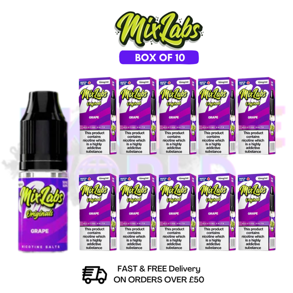 Grape MixLabs Nic Salt BOX OF 10 - £17.99 - ukvapeworld