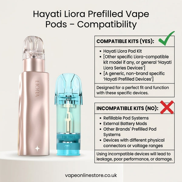 Hayati Liora Prefilled Vape Pods