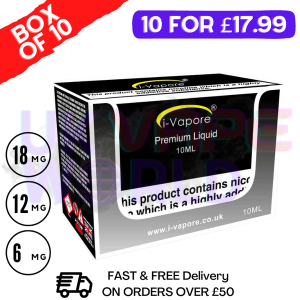 Western Silk i-Vapore E-Liquid 100ML Multi-Pack (10X10ML) - UK Vape World