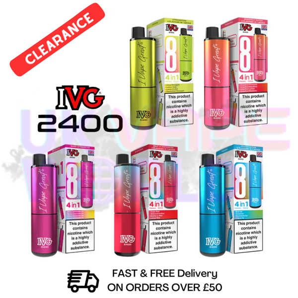 IVG 2400 Puff Kits BOX OF 5 [CLEARANCE OFFER]