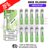Lemon Lime SKE CL2000 Kits Box Of 10 - £39.99 - ukvapeworld