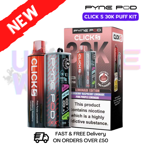 Lemonade Edition Pyne Pod Click S 30K Puff Kit - UKVAPEWORLD
