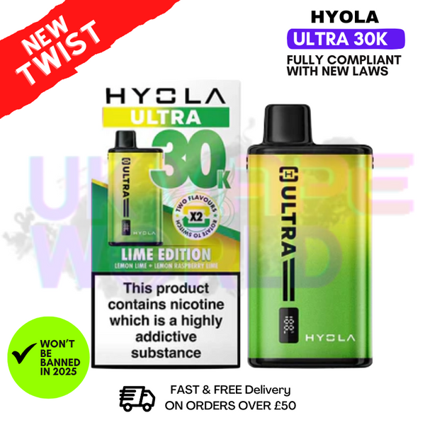 Hyola Ultra 30K Puff 30000 Pod Kit - 2 For £18