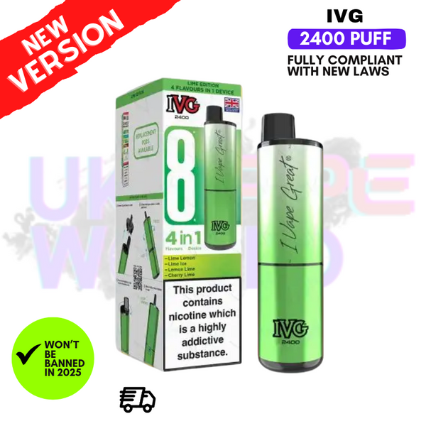 Lime Edition IVG 2400 Prefilled Pod Kit