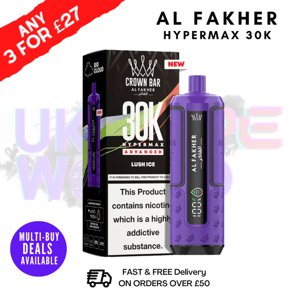 Lush ICE Al Fakher 30K HyperMax Pod Kit - ukvapeworld
