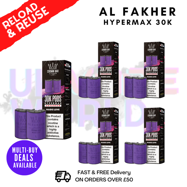 Magic Love AL Fakher 30K Box Of 5 Replacement Pods - ukvapeworld