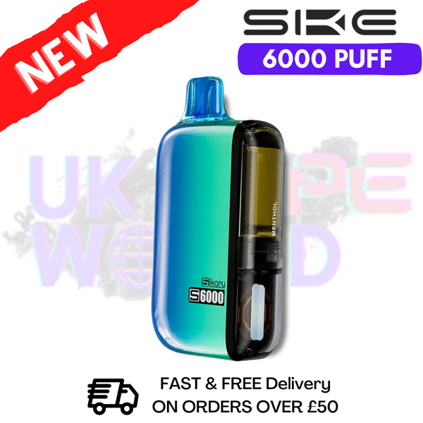 Menthol SKE SIKARY Tako 6000 PUFF 6K Prefilled Kit