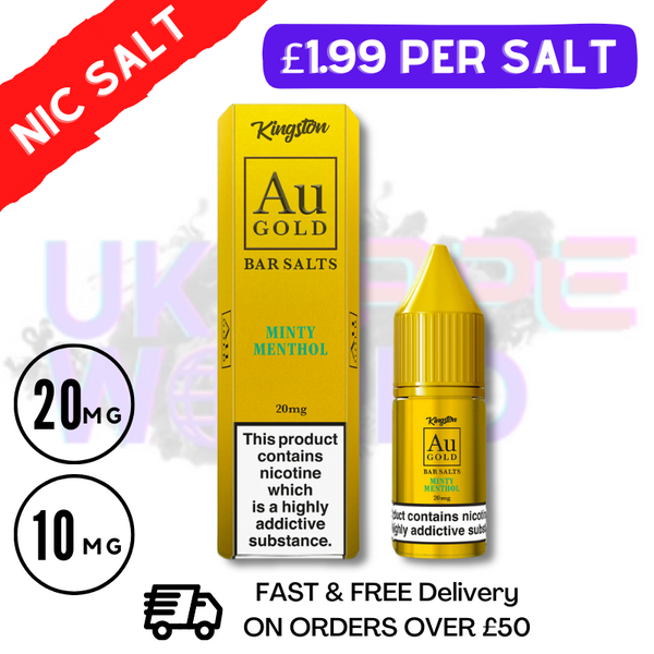 Minty Menthol Gold Bar Nic Salt