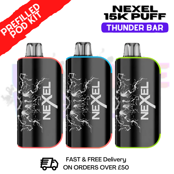 Shop Nexel 15K Thunder Prefilled Pod Kit - Only £10.99 