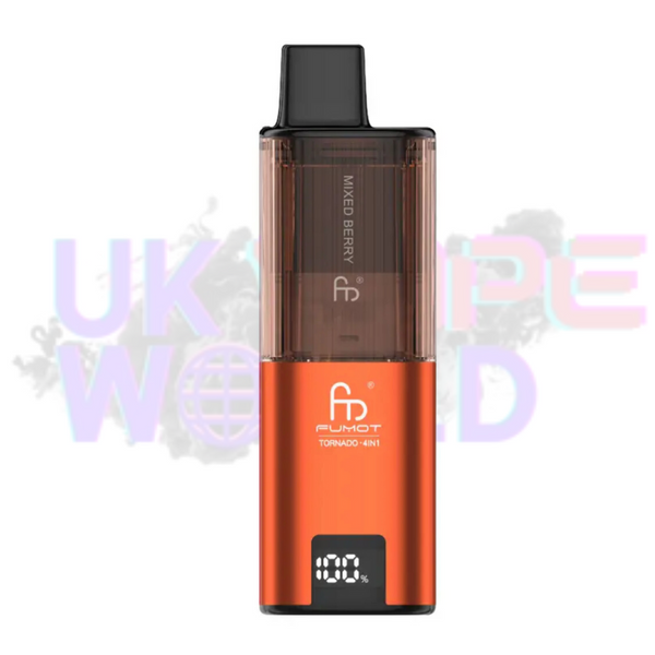 Orange Fumot RandM Tornado 4 in 1 4000 Puff Disposable Vape Kit