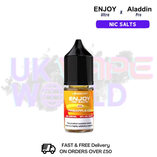 Shop Pineapple ICE Enjoy Ultra X ALADDIN Nic Salt 10ML eLiquid - UK Vape World