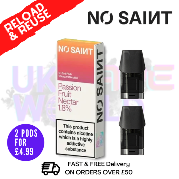 No Saint Replacement Pods Two-Pod Pack - £4.99