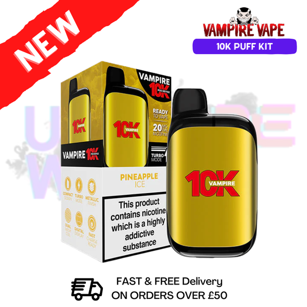 Pineapple Ice Vampire Vape 10K Prefilled Pod Kit - ukvapeworld