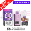 Purple Edition Elf Bar 4 in 1 Ultra Puff Kit - ukvapeworld