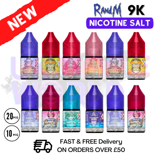 RandM Tornado 9000 Nic Salt 10ML eLiquid - £1.59