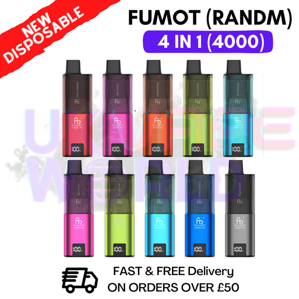 Buy Fumot RandM Tornado 4 in 1 4000 Puff Disposable Vape Kit - UK Vape World