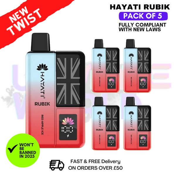 Hayati Rubik 7000 Puff Red Apple ICE