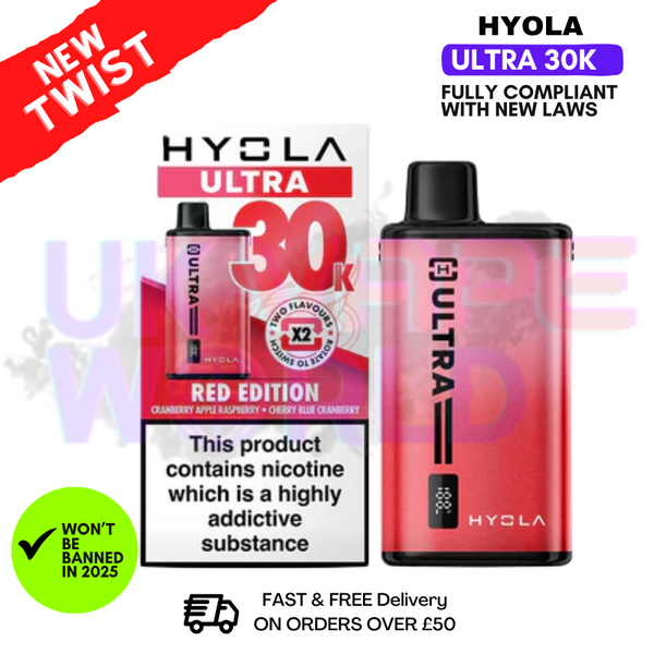 Hyola Ultra 30K Puff 30000 Pod Kit - 2 For £18