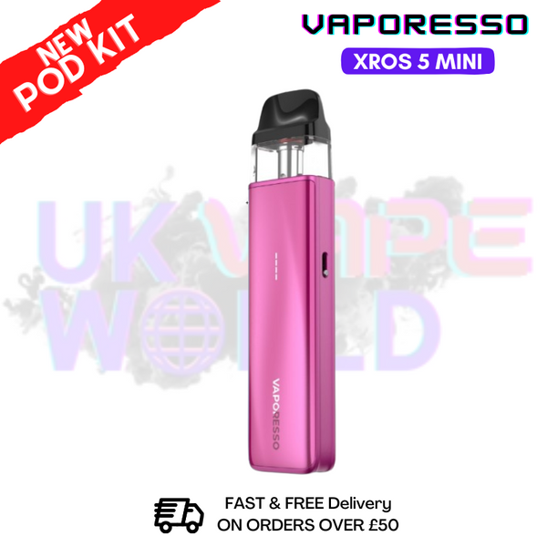 shop Rose Red Vaporesso Xros 5 Mini Refillable Pod Vape Kit - ukvapeworld