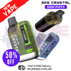Shop SKE Crystal 6000 Puff CL6000 Replaceable Vape Kit - ONLY £9.99 - UK Vape World