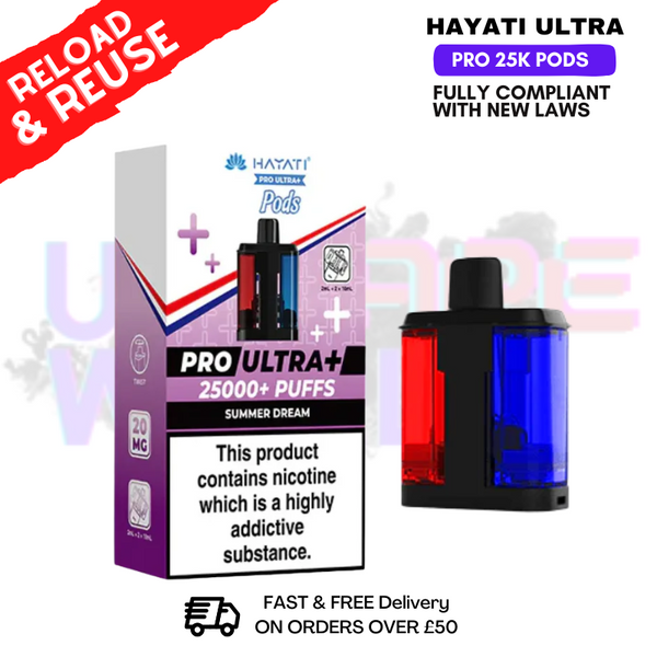 Hayati 25K Replacement Pods Pro Ultra Plus