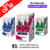 Elf Bar 600 Puff Replacement Pods Box of 10 - Only £31.50