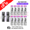 Elf Bar 600 Puff Replacement Pods Box of 10 - Only £31.50